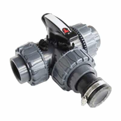 2" 3-way manual valve
